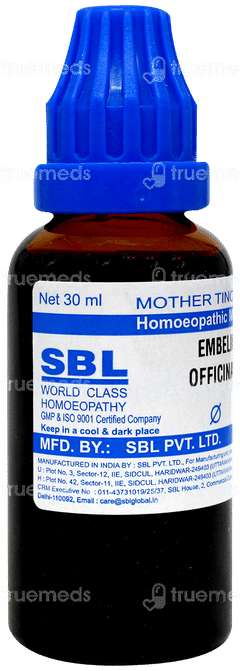 Sbl Embelica Officinalis Q Mother Tincture 30Ml